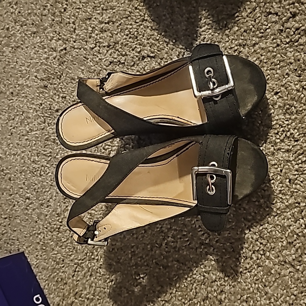 Nine West  Opened Toe Wedge Heels